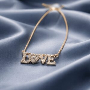 Gold Love Pendant Necklace