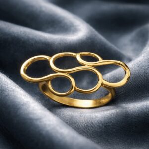 Gold Multi Loop Open Ring