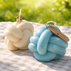 Handmade Rope Knot Ball Candle