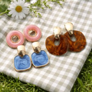 Mixed Geometric Earrings Set of Three